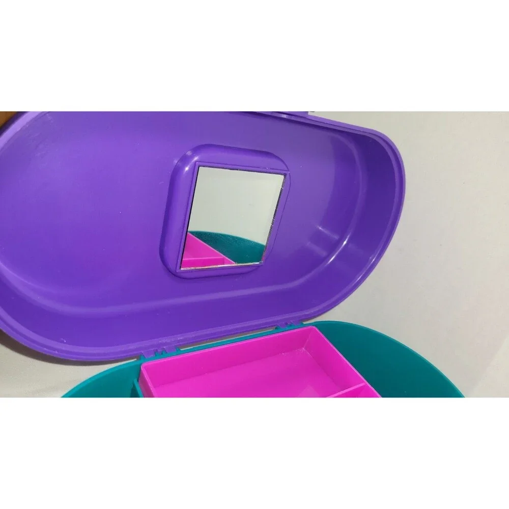 Vintage Jheri Redding II Makeup Case Caboodles Style Purple Teal